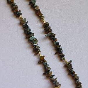 Tigereye Necklace with Gold Accents